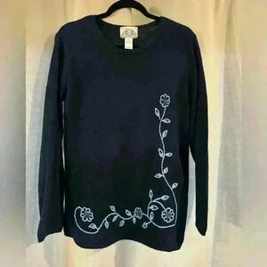 Women’s Blue River Ridge Embroidery Vintage Sweater